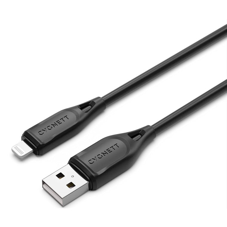 Cygnett Essentials USB-A to Lightning Cable - 2m - Black