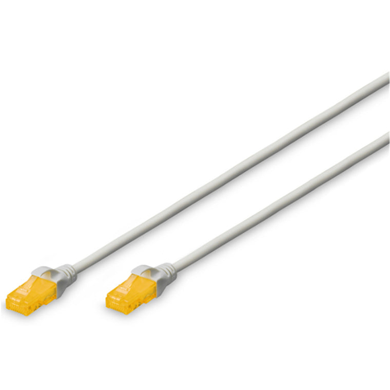 DK-1617-0025S - Digitus UTP Slim CAT6 Patch Lead - 0.25M Grey