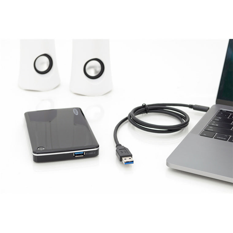 Digitus USB Type-C (M) to USB Type A (M) 1m Gen2 10GBs Cable