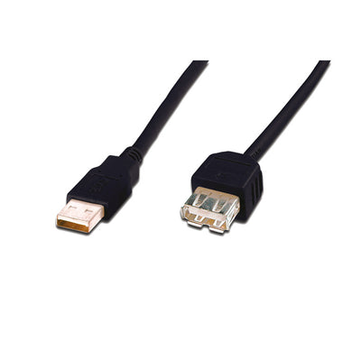AK-300202-050-S - Digitus USB 2.0 Type A (M) to USB Type A (F) 5m Extension Cable