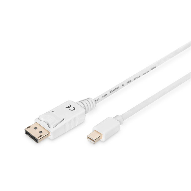 Digitus AK-340102-020-W mini DisplayPort v1.1 Male to DisplayPort Male Cable - 2m