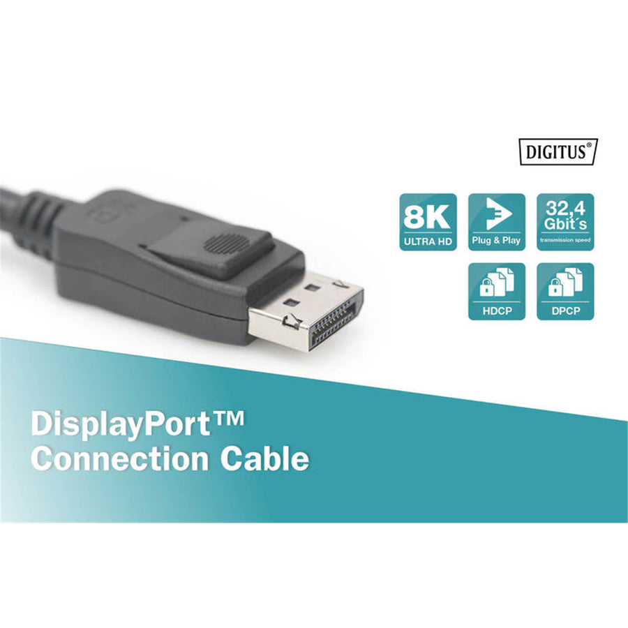 AK-340106-030-S - Digitus DisplayPort v1.4 Monitor Cable 3m