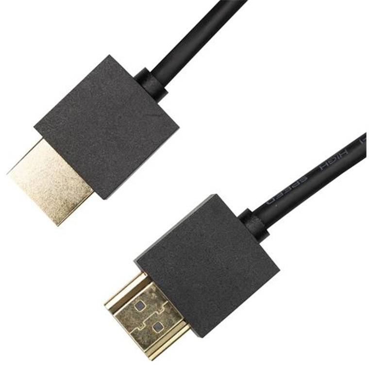 DYNAMIX C-HDMI2BLK-0 - 0.5m HDMI BLACK Nano High Speed w/ Ethernet Cable. UHD Display up to 4K2K@60Hz