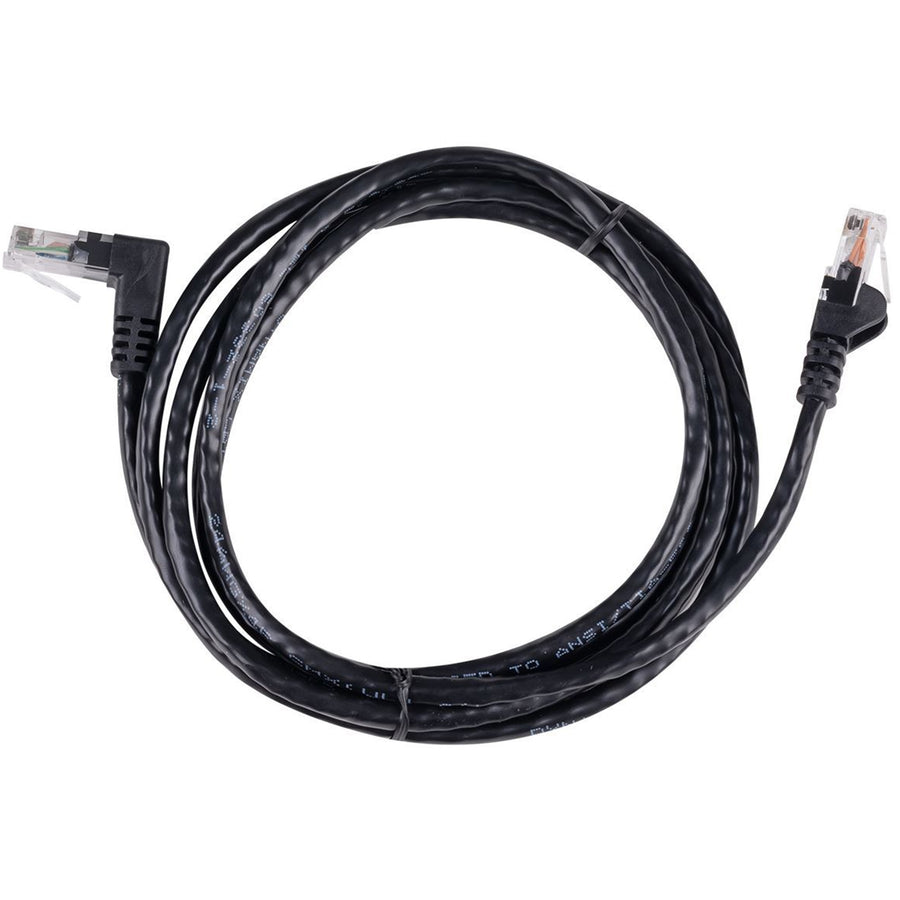 DYNAMIX PLKRA-C6-3 - Cat6 Black UTP Right Angled Patch Lead T568A 250MHz 24AWG Unshielded Plug.