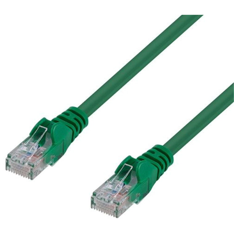 DYNAMIX PLG-C6A-7H - 7.5m Cat6 Green UTP Patch Lead T568A 250MHZ 24AWG Unshielded Plug.