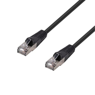 DYNAMIX PLK-AUGS-2 - 2m Cat6A S/FTP Schwarz 10G Patchkabel 26AWG 500MHz geschirmter Stecker. Cat6 Augmented