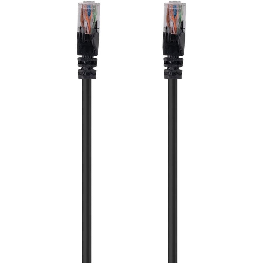 DYNAMIX PLK-C6A-20 - 20m Cat6 Black UTP Patch Lead T568A 250MHZ 24AWG Unshielded Plug.