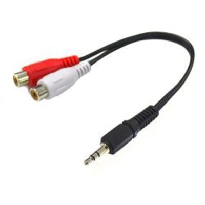 DYNAMIX CA-2RCAF-STM - 200mm Stereo 3.5mm Male to 2 RCA Female Cable