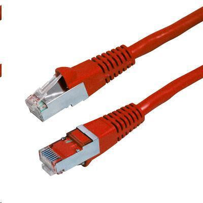 DYNAMIX PLR-AUGS-20 - 20m Cat6A S/FTP Red 10G Patch Lead 26AWG 500MHz Shielded Plug. Cat6 Augmented