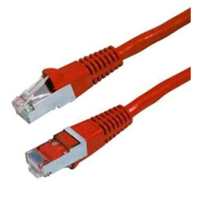 DYNAMIX 7.5m Cat6A S/FTP Red 10G Patch Lead 26AWG 500MHz Shielded Plug. Cat6 Augmented