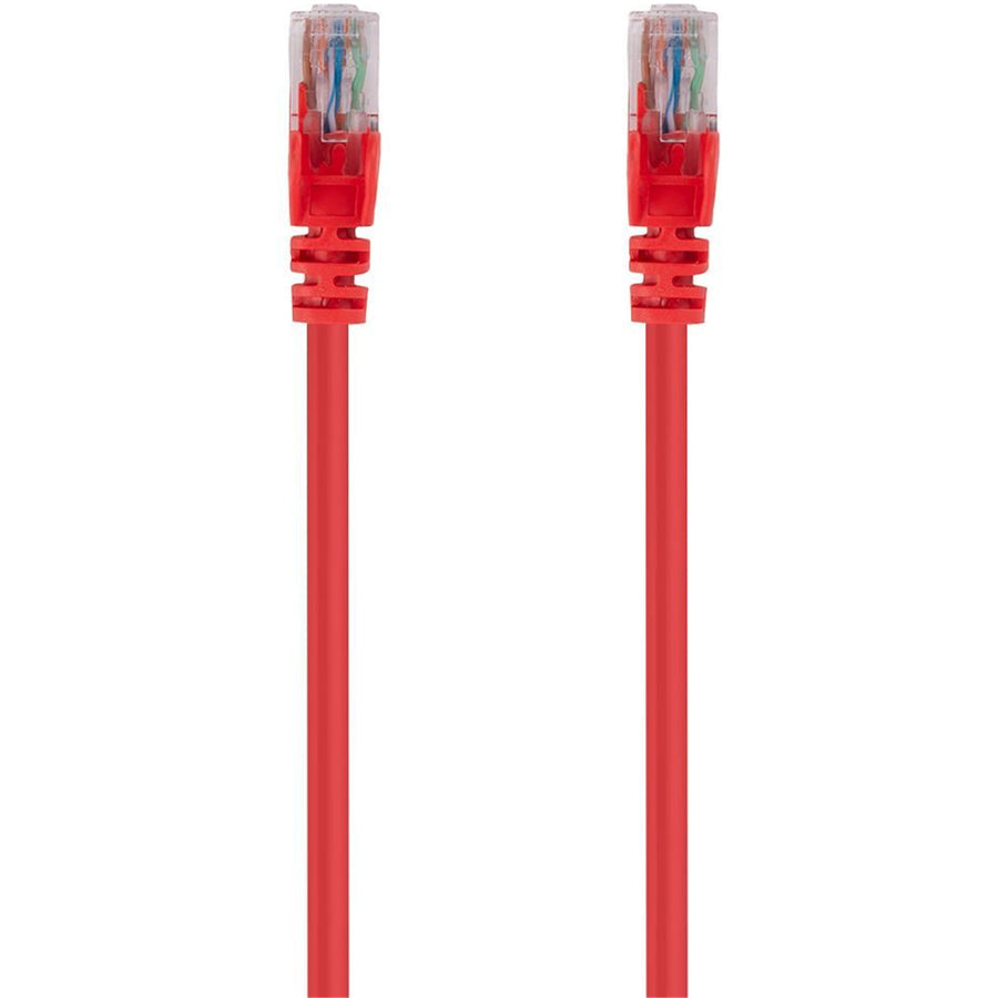 DYNAMIX PLR-C6A-1H - 1.5m Cat6 Red UTP Patch Lead T568A 250MHZ 24AWG Unshielded Plug.