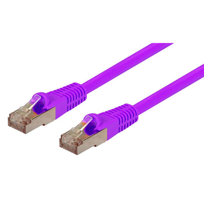 Dynamix  PLP-AUGS-0 Cat6A RJ45 Patch Lead - 50cm - Purple