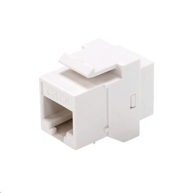 DYNAMIX A-RJ45C6NWH - Cat6 Rated RJ45 8C Joiner 2-Way (2x RJ45 Sockets) Colour White
