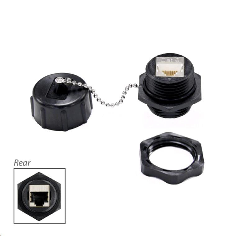 DYNAMIX IPR-C6C - IP67 Rated Cat6 Shielded Joiner w/ Dust Cap