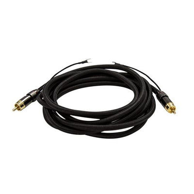 DYNAMIX CA-SUBG-3 - Koaxiales Subwoofer-Kabel Cinch-Stecker auf Cinch-Stecker mit Erdungsschaufel-Anschlüssen