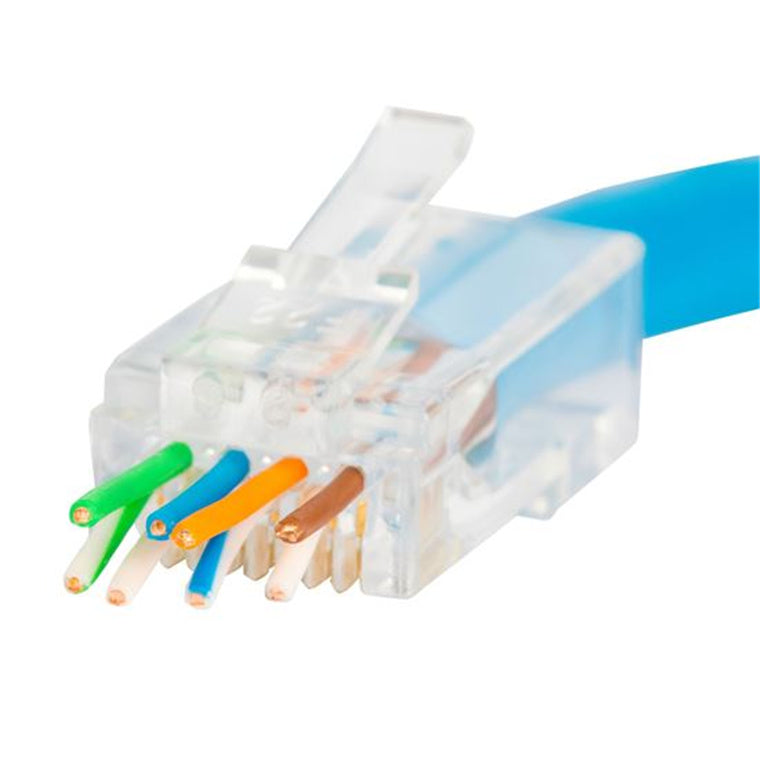 DYNAMIX RJ-45PTC6A-20 - Cat6/6A UTP push through 20pc Pack for Solid/Stranded Cable Conductor size : 1.15mm