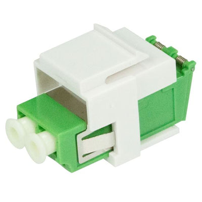 DYNAMIX FP-LCAPC-D - LCDuplex Singlemode Slimline Keystone Adapter mit Blende für Frontplatte