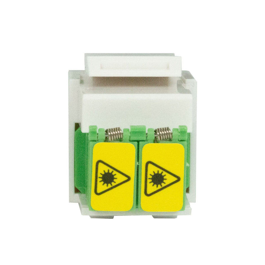 DYNAMIX FP-LCAPC-D - LCDuplex Singlemode Slimline Keystone Shuttered Face Plate Adapter