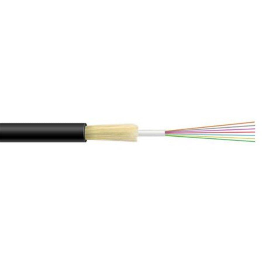 DYNAMIX F-LTGOS212-500M - 500m G.652D 12 Core Singlemode Loose Tube GEL outdoor Fibre Cable Roll Black OFNR Jacket