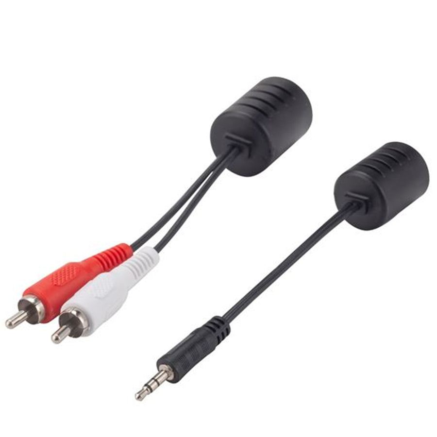 DYNAMIX BAL-RCARJ45 - Stereo 3.5mm to RCA Extender via RJ45 Max Distance 50m RJ45 Adapter 50m