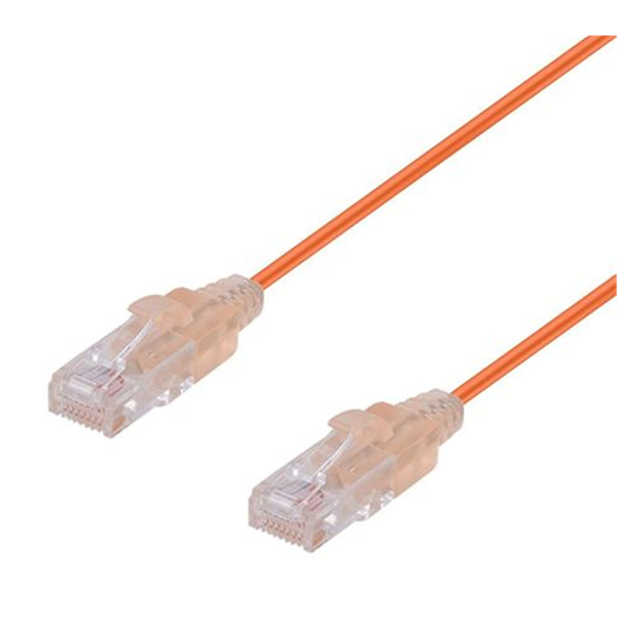 DYNAMIX PLSO-C6-0-75 - 0.75m Cat6A 10G Orange UTP LSZH Patch Lead 30AWG 802.3af Unshielded Plug.