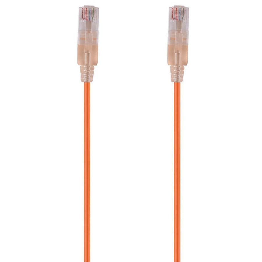 DYNAMIX PLSO-C6-0-75 - 0.75m Cat6A 10G Orange UTP LSZH Patch Lead 30AWG 802.3af Unshielded Plug.