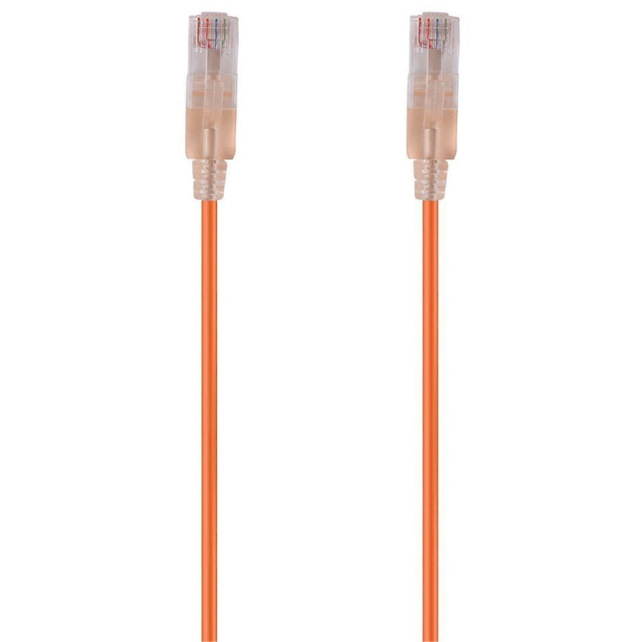 DYNAMIX PLSO-C6-1-25 - 1.25m Cat6A 10G Orange UTP LSZH Patch Lead 30AWG 802.3af Unshielded Plug.