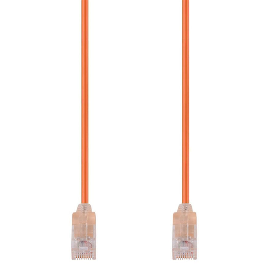 DYNAMIX PLSO-C6-1-25 - 1.25m Cat6A 10G Orange UTP LSZH Patch Lead 30AWG 802.3af Unshielded Plug.