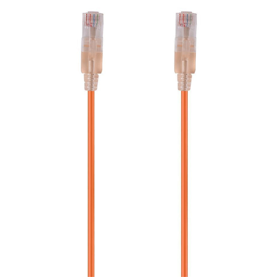 DYNAMIX PLSO-C6-2 - 2m Cat6A 10G Orange UTP LSZH Patch Lead 30AWG 802.3af Unshielded Plug.