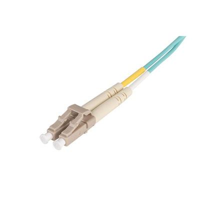 DYNAMIX FL-LCLC50-2H - 2.5M 50u LC/LC OM3 Fibre Lead Duplex Multimode Aqua LSZH Jacket.