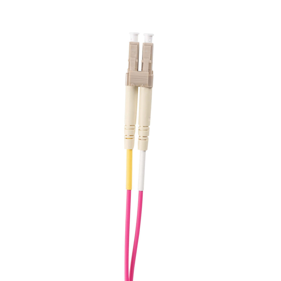 DYNAMIX FL-LCLCOM4-2H - 2.5M 50u LC/LC OM4 Fibre Lead Duplex Multimode Raspberry Pink LSZH Jacket.