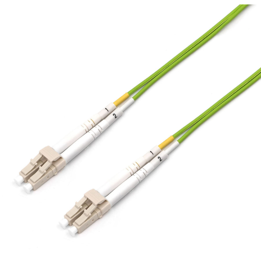DYNAMIX FL-LCLCOM5-2 - 2M 50u LC/LC OM5 Fibre Lead Duplex Multimode Lime Green LSZH Jacket.