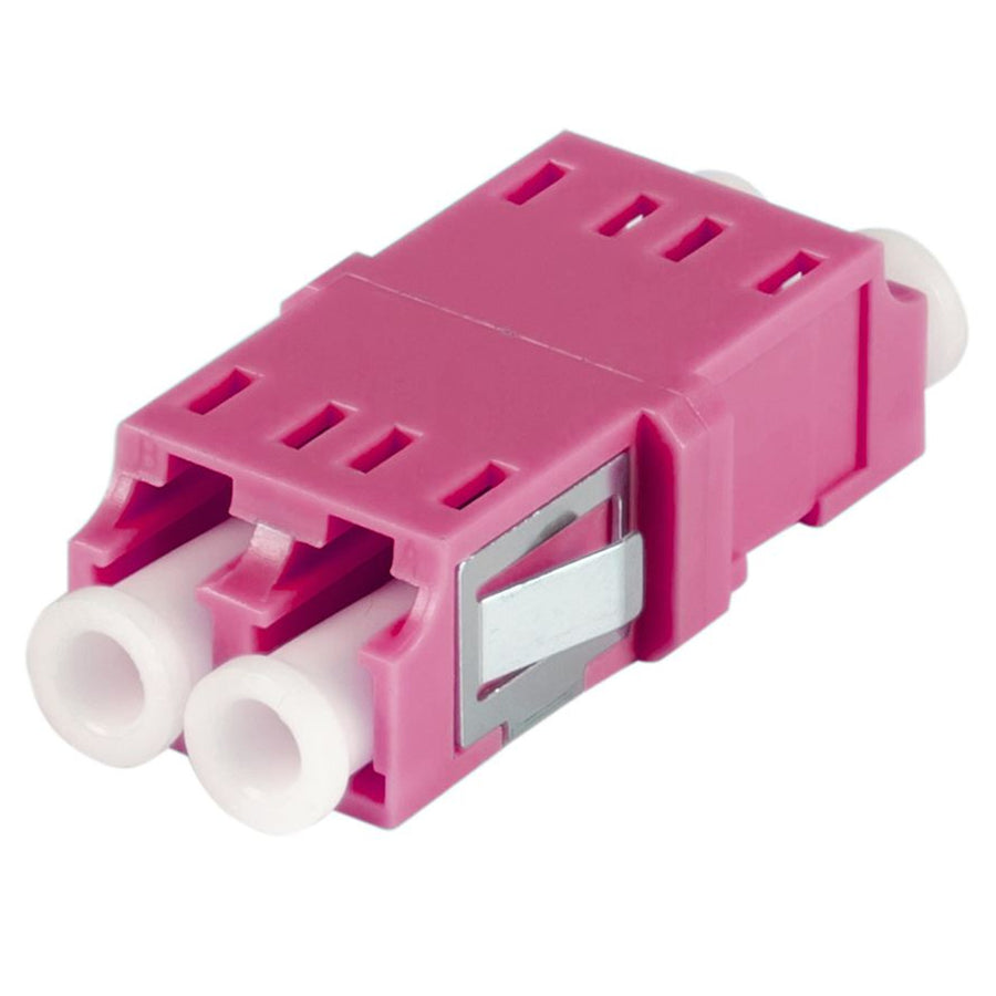 DYNAMIX A-FIBLCLC-DPN - Fibre LC/LC Duplex Multi-mode Joiner Zirconia Ceramic Sleeve Raspberry Pink