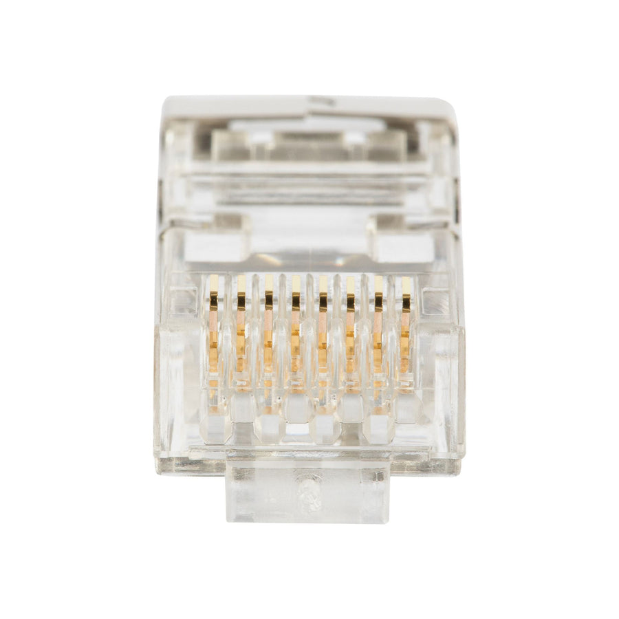 DYNAMIX RJ-45PTC6S-100J - Cat6 STP Internal Ground Push Through Plug 100pc Jar Solid/Stranded