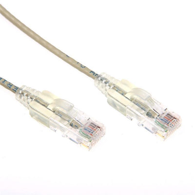 DYNAMIX PLS-C6-0-25 - 0.25m Cat6A 10G Beige UTP LSZH Patch Lead 30AWG 802.3af Unshielded Plug.