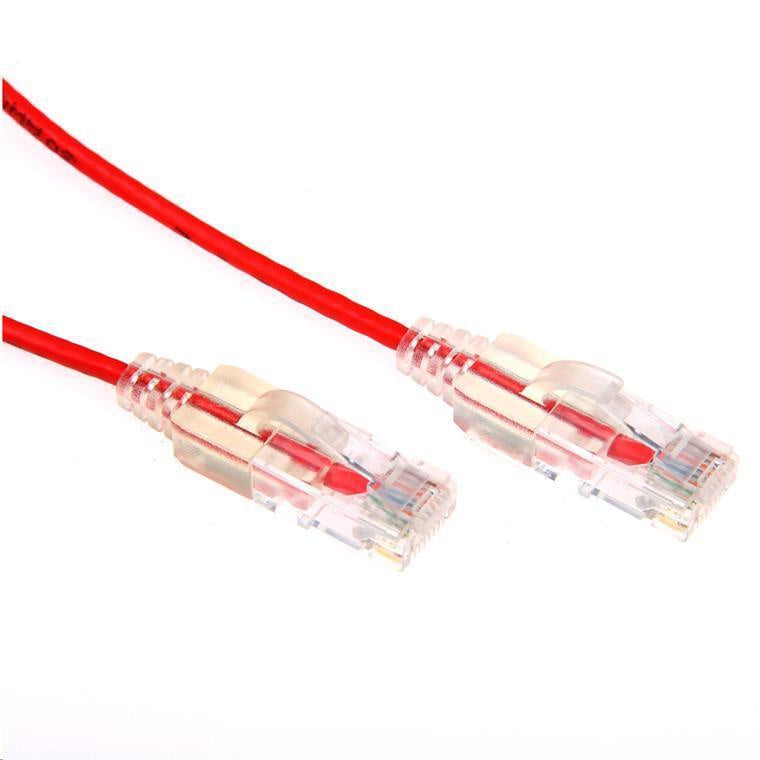 Dynamix  PLSR-C6-2.5 Cat6A RJ45 Patch Lead - 2.5m - Red