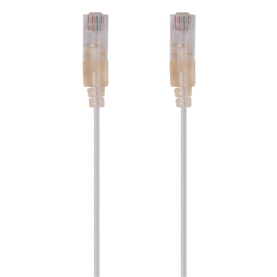 Dynamix  PLSW-C6-1.25 Cat6A RJ45 Patch Lead - 1.25m - White