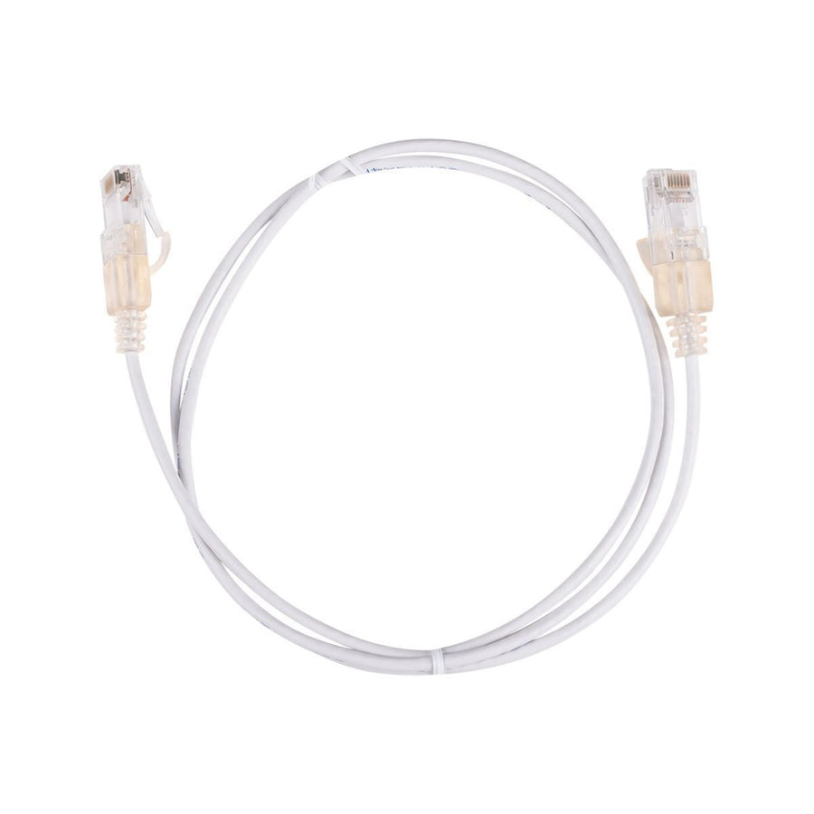 Dynamix  PLSW-C6-1.5 Cat6A RJ45 Patch Lead - 1.5m - White