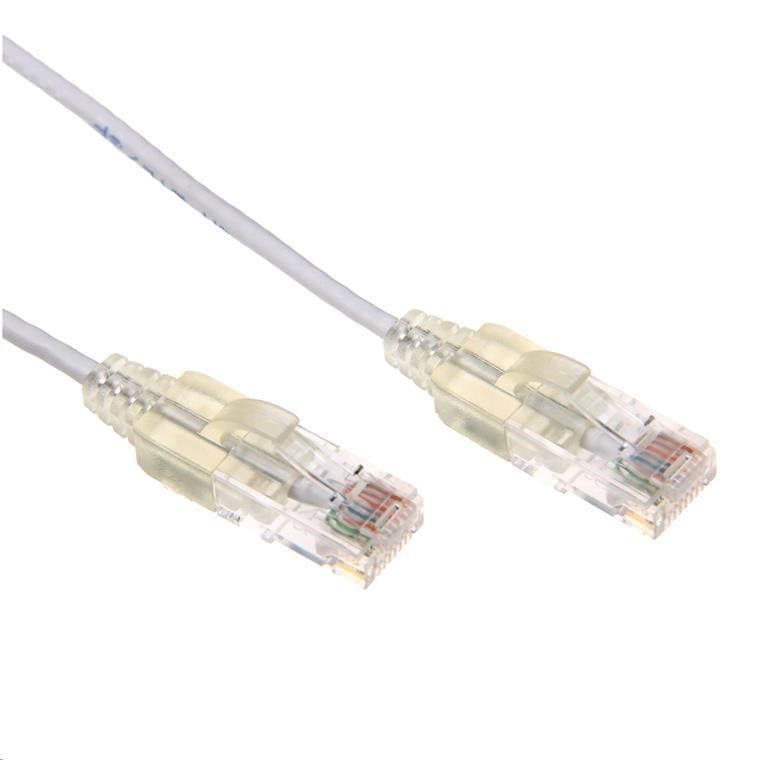 Dynamix  PLSW-C6-2.5 Cat6A RJ45 Patch Lead - 2.5m - White