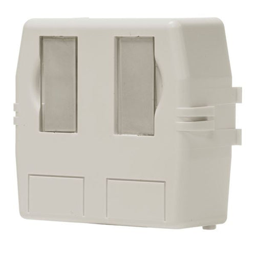Dynamix FMT-UK-2PV2 2-Port unbestücktes Keystone-Aufputzgehäuse.
