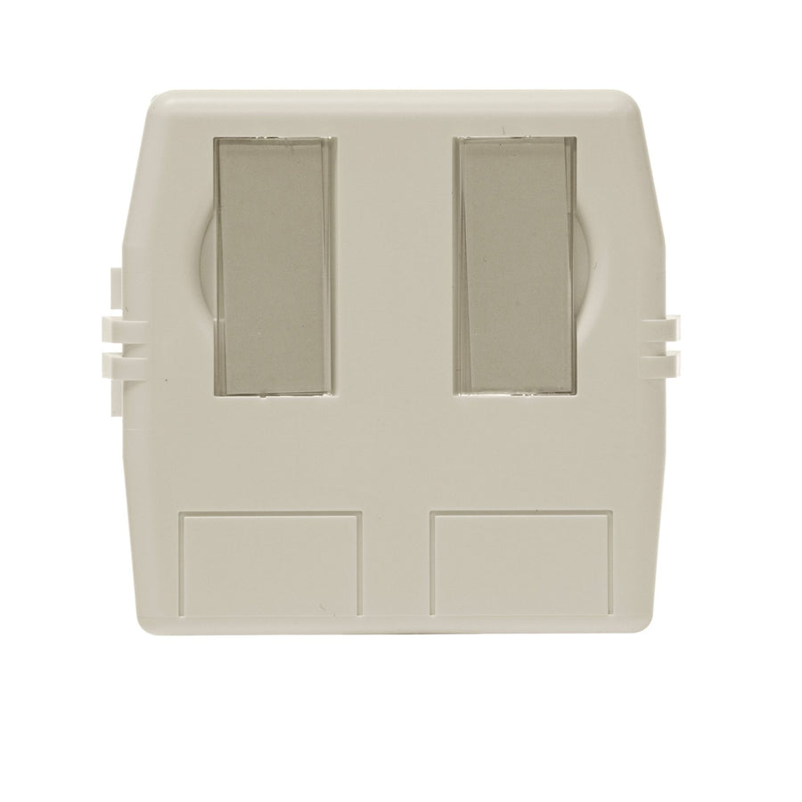 Dynamix FMT-UK-2PV2 2-Port unbestücktes Keystone-Aufputzgehäuse.