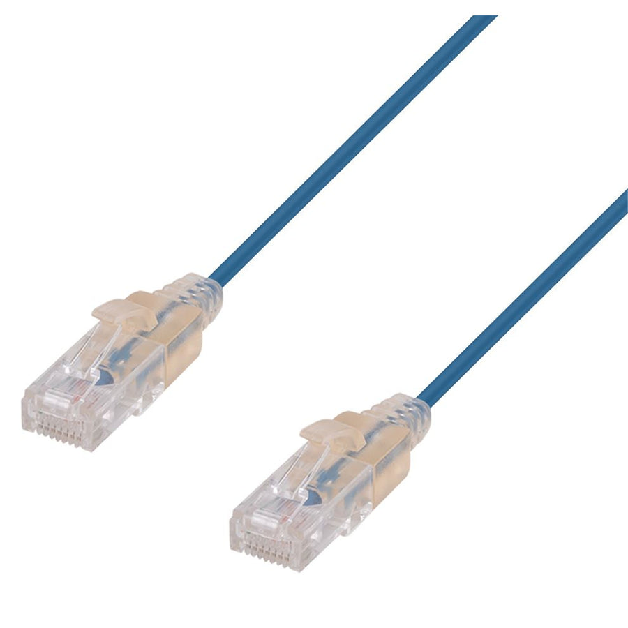 Dynamix  PLSE-C6-0.15 Cat6A RJ45 Patch Lead - 15cm - Blue