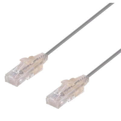 DYNAMIX PLSGY-C6-0-15 - 0,15m Cat6A 10G Grau UTP Patchkabel 30AWG 8023af Ungeschirmter Stecker.