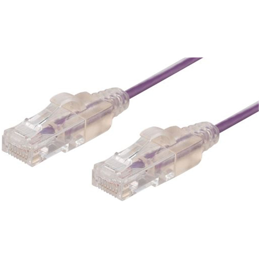 Dynamix  PLSP-C6-0.15 Cat6A RJ45 Patch Lead - 15cm - Purple