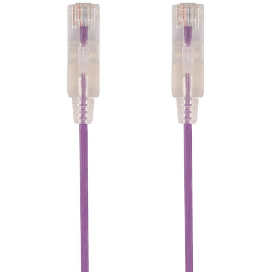 Dynamix  PLSP-C6-0.15 Cat6A RJ45 Patch Lead - 15cm - Purple