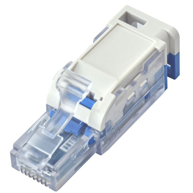 DYNAMIX RJ-TL6ASTPV2 - RJ45 STP Cat6A 10G Tooless Flexible Plug. Works w/ both Solid & Stranded Conductors
