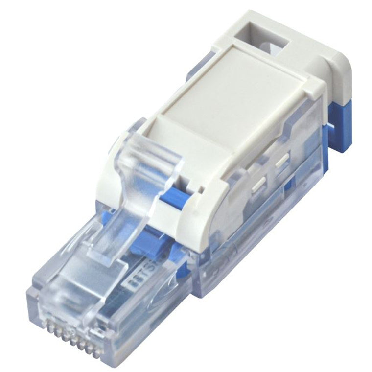 DYNAMIX RJ-TL6AUTPV2 - RJ45 UTP Cat6A Tooless Flexible Plug. Works w/ both Solid & Stranded Conductors