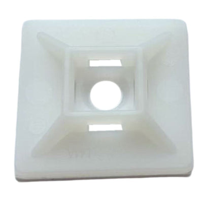DYNAMIX DY20CTMS – 20 x 20mm selbstklebende natürliche Kabelbinderhalterung, 20 Stück