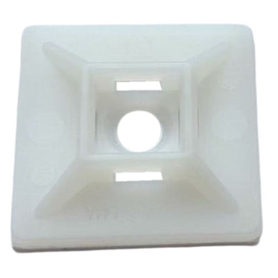 DYNAMIX DY30CTMS – 28 x 28 mm selbstklebende natürliche Kabelbinderhalterung, 20 Stück
