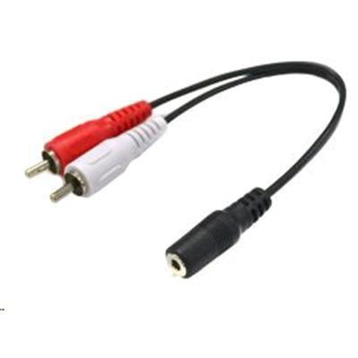 DYNAMIX CA-2RCAM-STF - 200mm Stereo 3.5mm Female to 2 RCA Male Cable